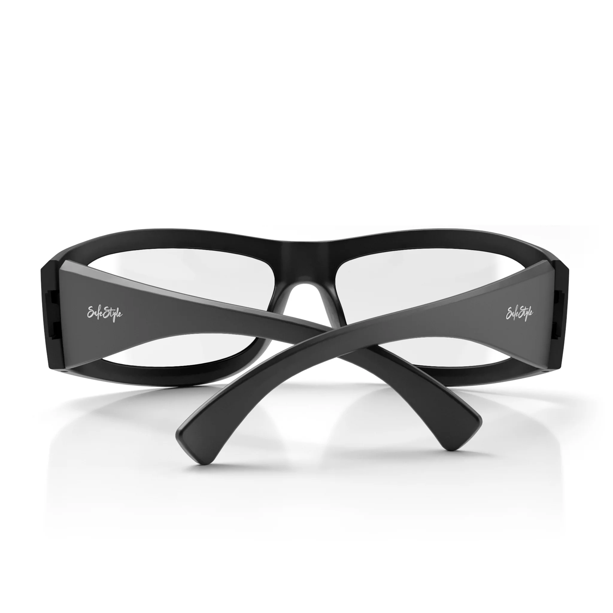 Sonics Matte Black Frame Clear Lens Safety Glasses - Image 4
