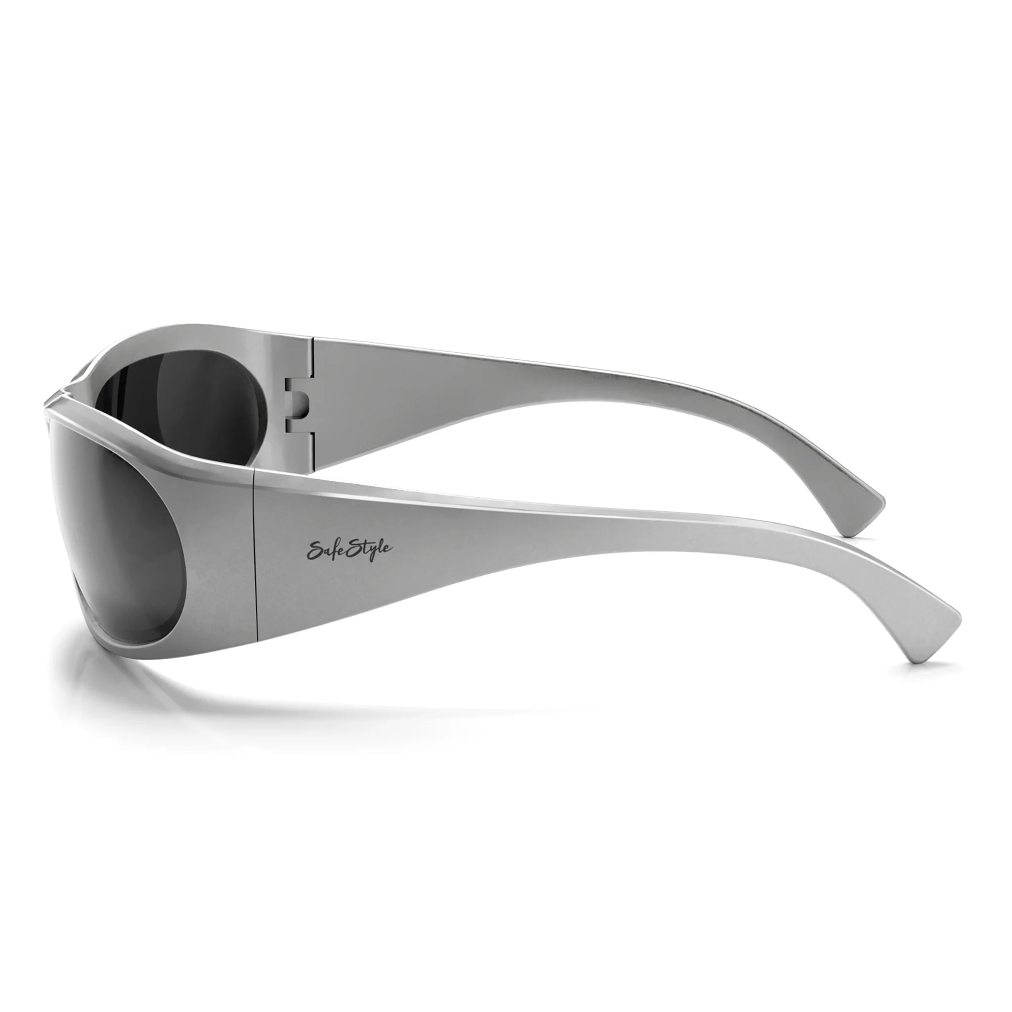 Sonics Silver Frame Polarised Lens Safety Glasses - Image 3