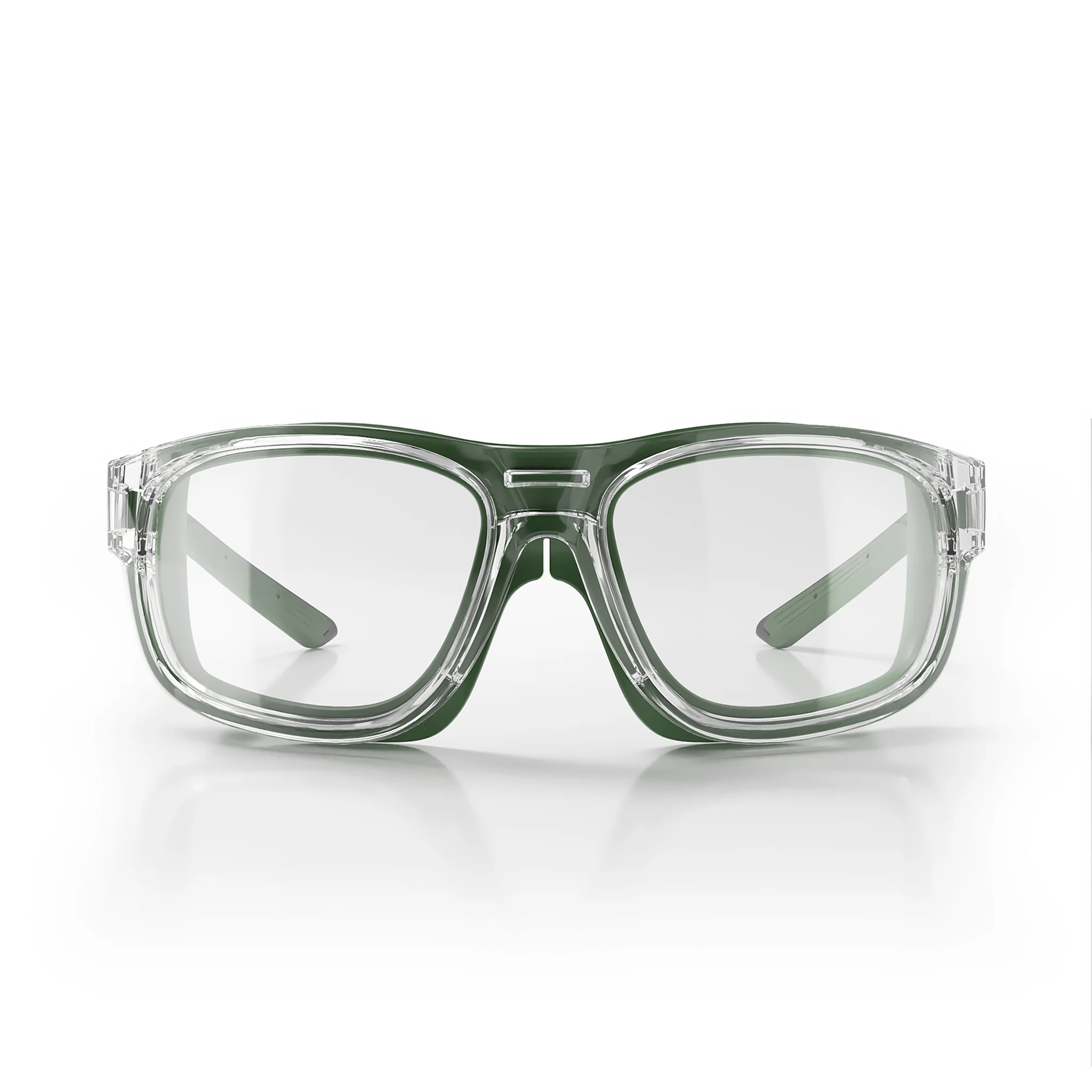 Switches Clear/Green Frame Clear Lens Safety Glasses - Image 3