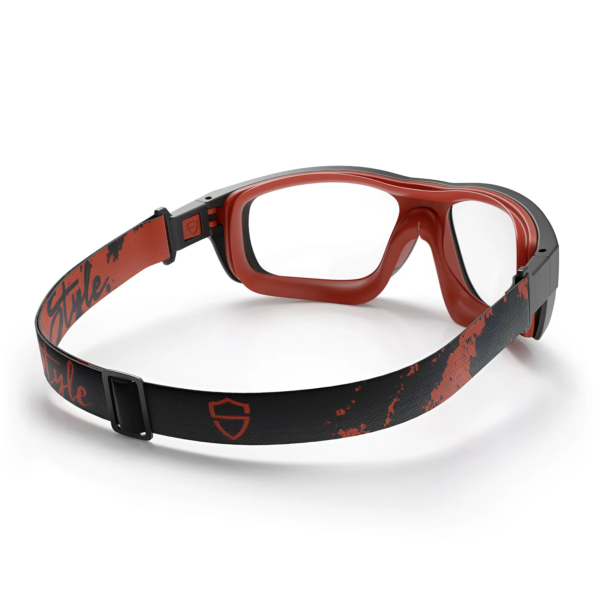 Switches Matte Black/Red Frame Clear Lens Safety Glasses - Image 6