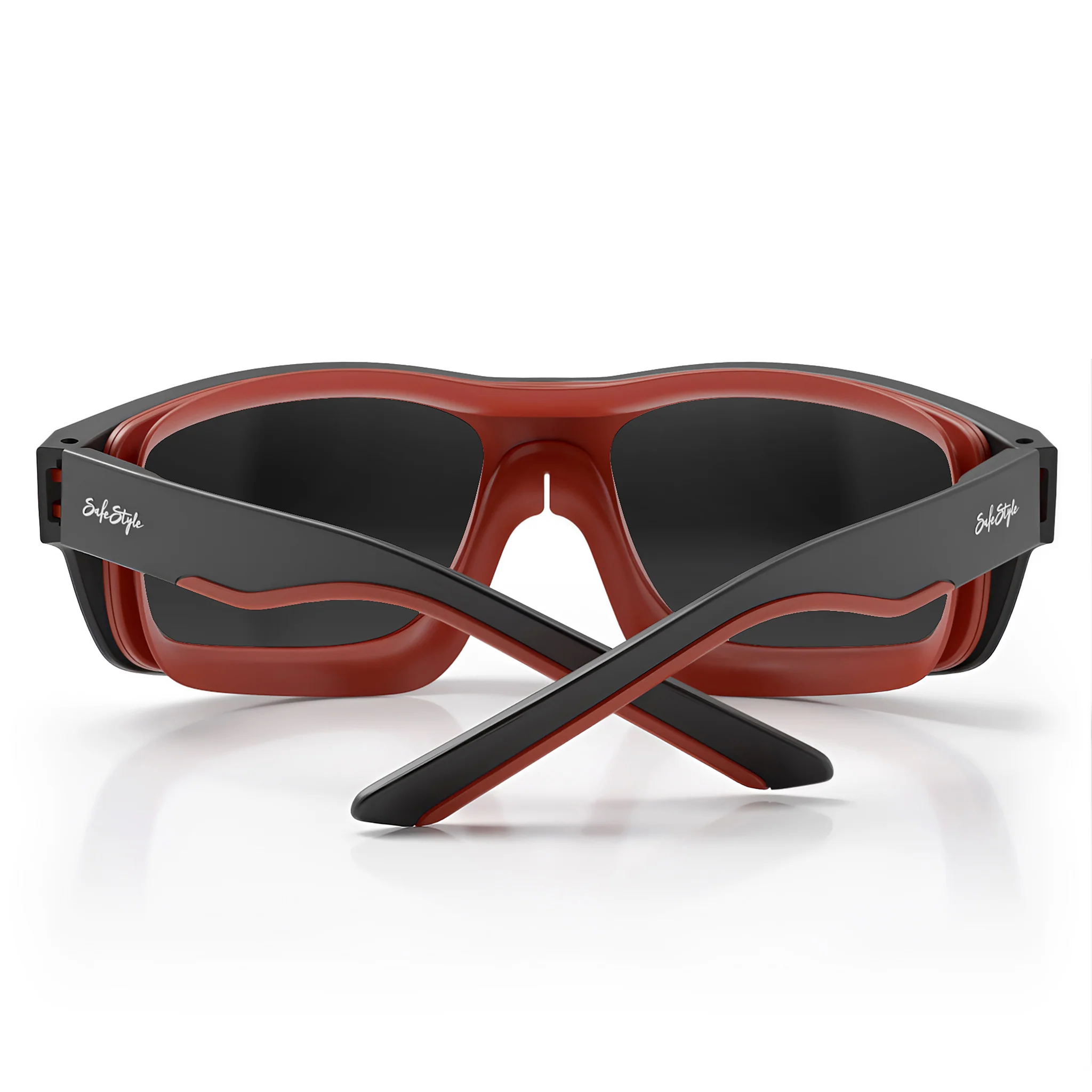 Switches Matte Black/Red Frame Grey Polarised Lens Safety Glasses - Image 5