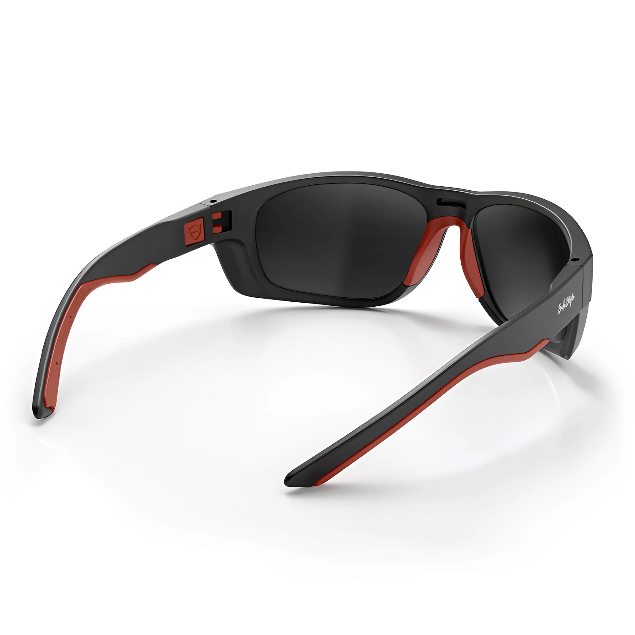 Switches Matte Black/Red Frame Grey Polarised Lens Safety Glasses - Image 7